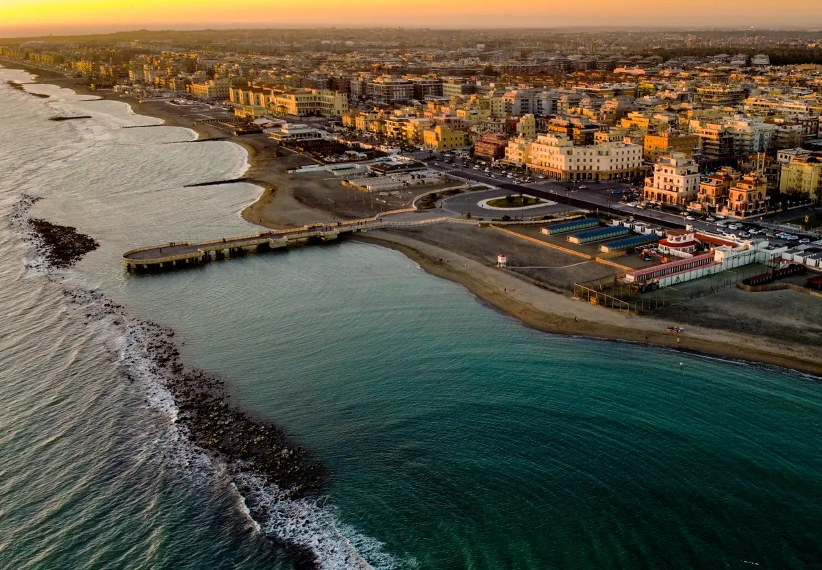 Veduta aerea di Ostia Lido